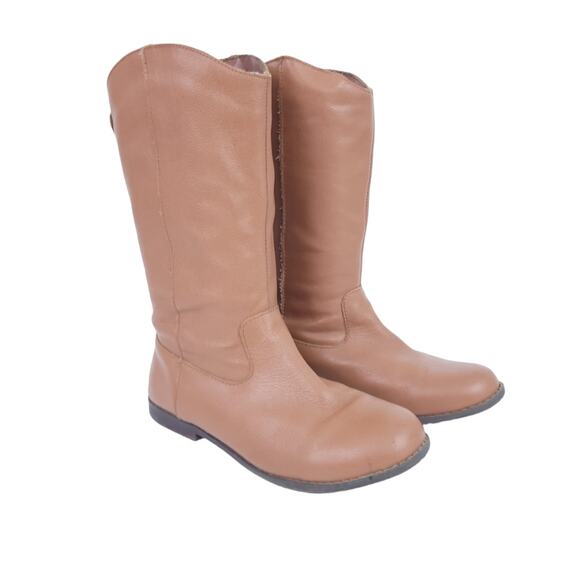 Girls Brown Leather Boots Size 4, Festival, Boho, Casual Boots, Excellent - Picture 1 of 7